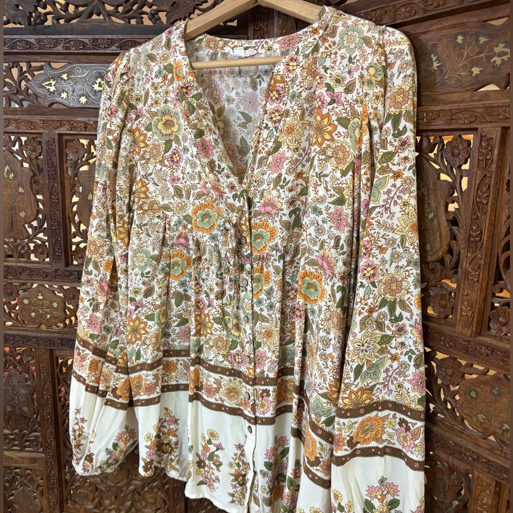 Blu Pepper Multicolor Floral Top